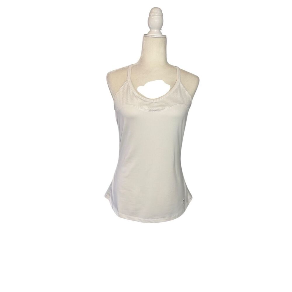 Fila white sleeveless v-neck tennis tank -M